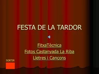 festa de la tardor