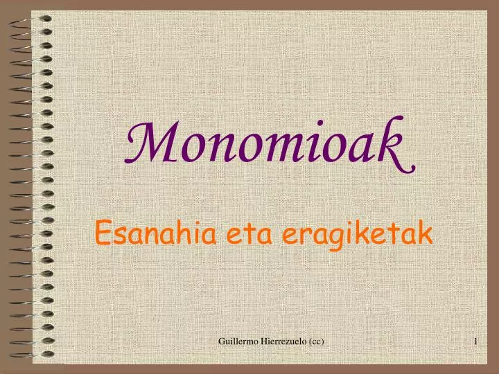 monomioak