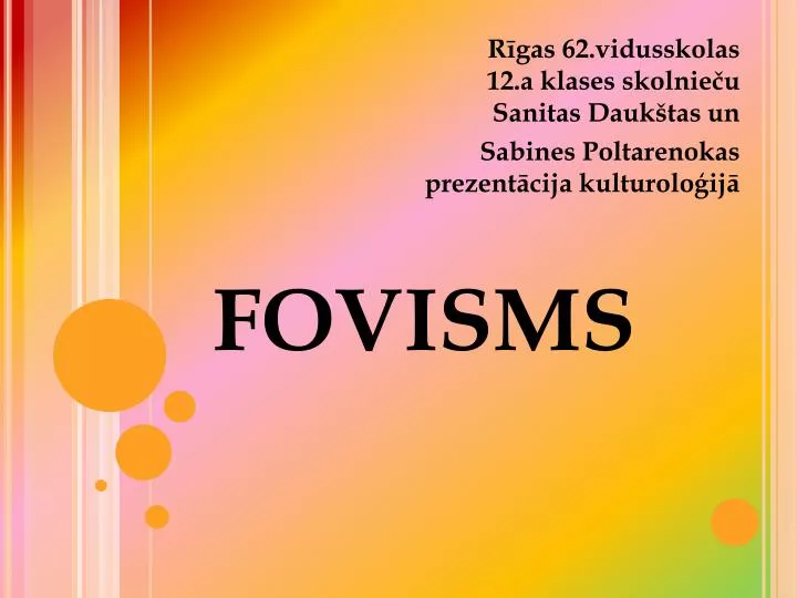 fovisms