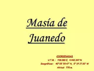 mas a de juanedo
