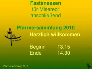 fastenessen f r misereor anschlie end pfarrversammlung 2010