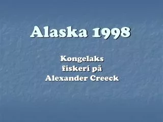 alaska 1998