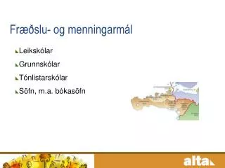 fr slu og menningarm l
