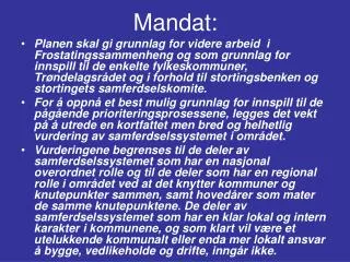 mandat