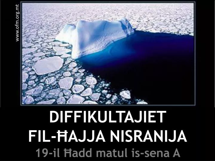 diffikultajiet fil ajja nisranija 19 il add matul is sena a