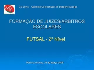 forma o de ju zes rbitros escolares