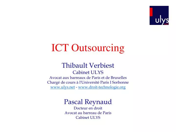 ict outsourcing