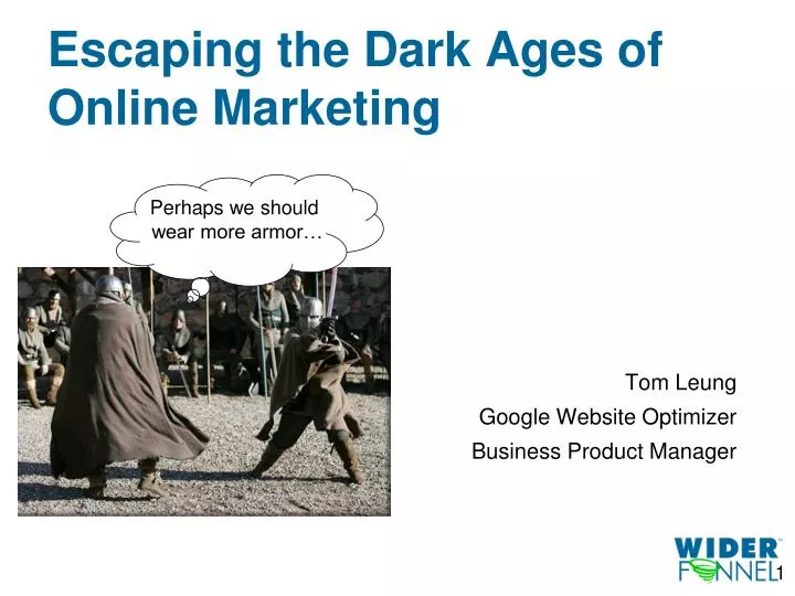 escaping the dark ages of online marketing