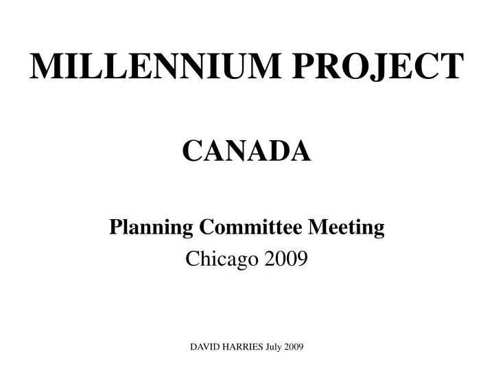 millennium project canada