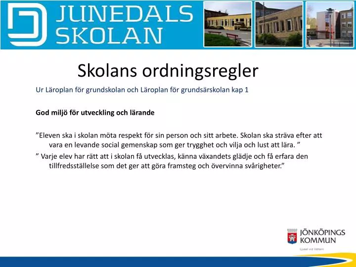 skolans ordningsregler