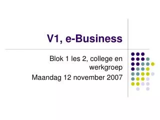 v1 e business