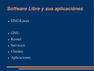 software libre y sus aplicaci nes