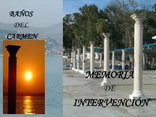 memoria de intervenci n