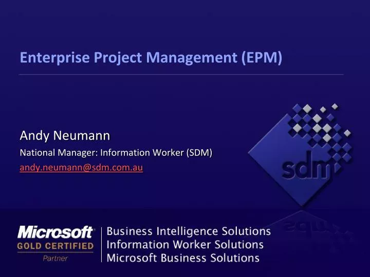 enterprise project management epm