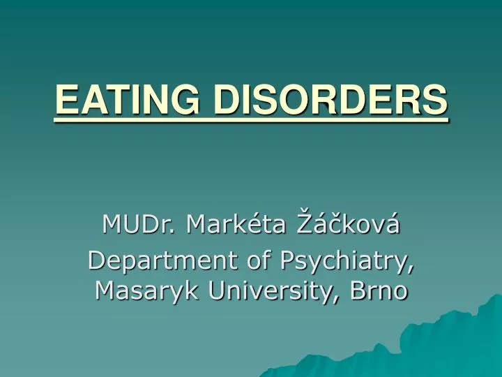 eating disorders