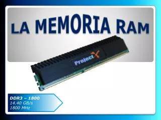la memoria ram