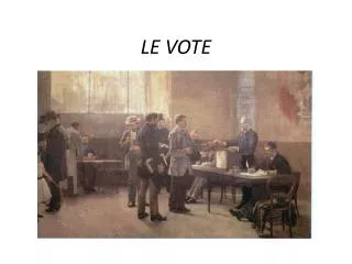 le vote