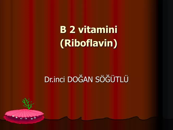 b 2 vitamini riboflavin