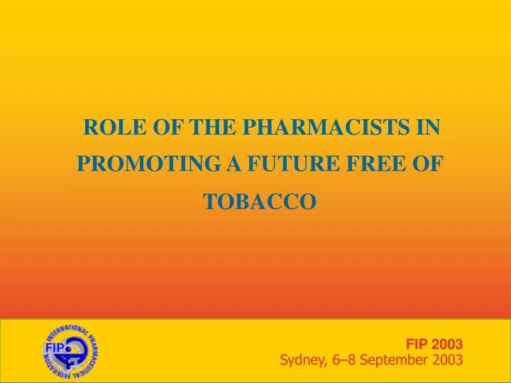 role of the pharmacists in