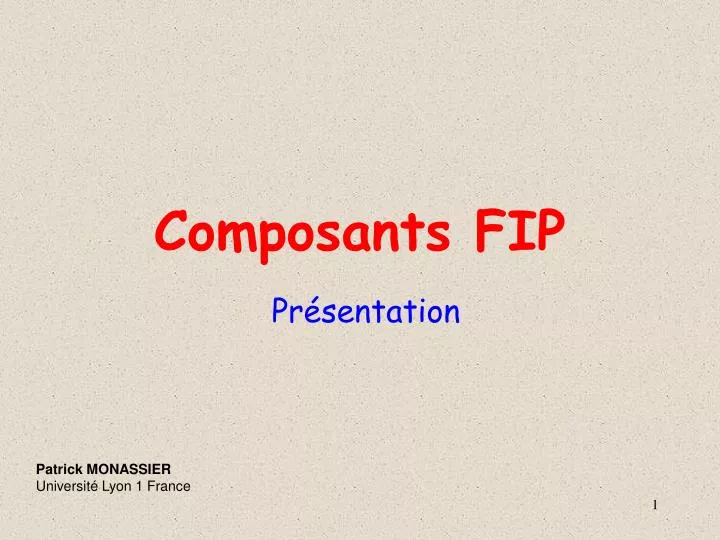 composants fip