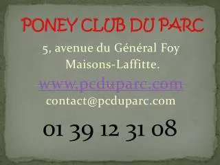poney club du parc