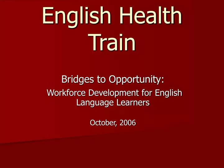 english health train