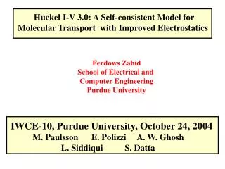 Huckel I-V 3.0: A Self-consistent Model for Molecular Transport with Improved Electrostatics