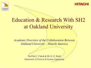 Education &amp; Research With SH2 at Oakland University