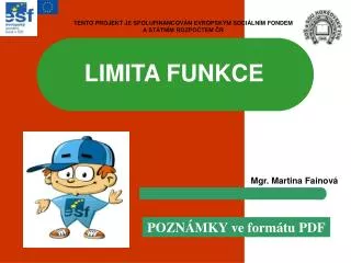 limita funkce