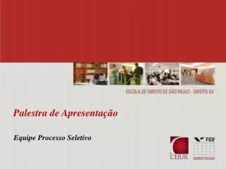 palestra de apresenta o