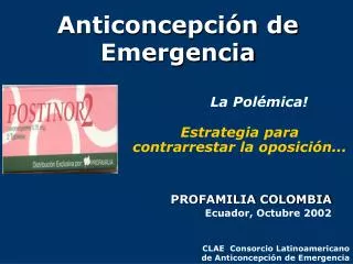 anticoncepci n de emergencia