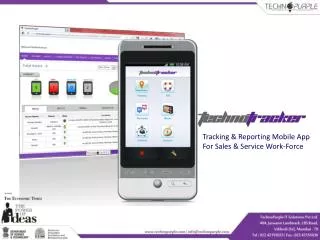 Tracking &amp; Reporting Mobile App For Sales &amp; Service Work-Force