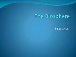 the biosphere