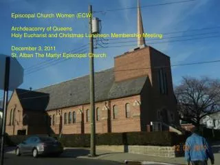 Episcopal Church Women (ECW) Archdeaconry of Queens