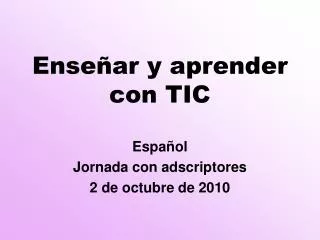 ense ar y aprender con tic