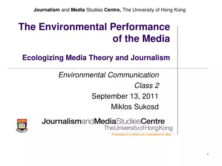 the environmental performance of the media ecologizing media theory and journalism