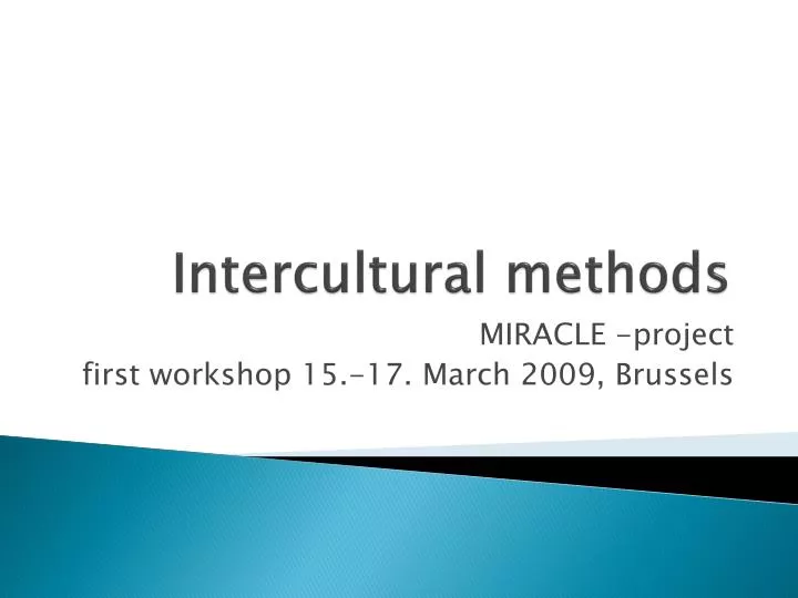 intercultural methods