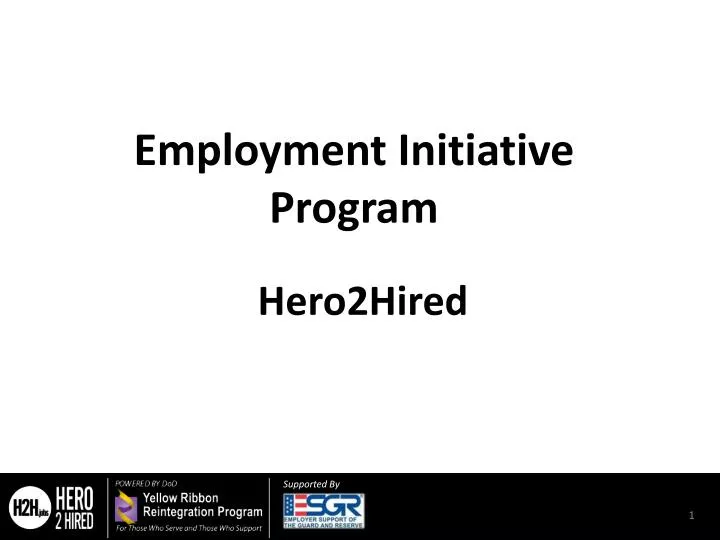 employment initiative program