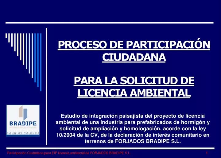 proceso de participaci n ciudadana para la solicitud de licencia ambiental
