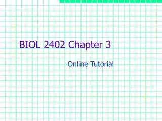 BIOL 2402 Chapter 3