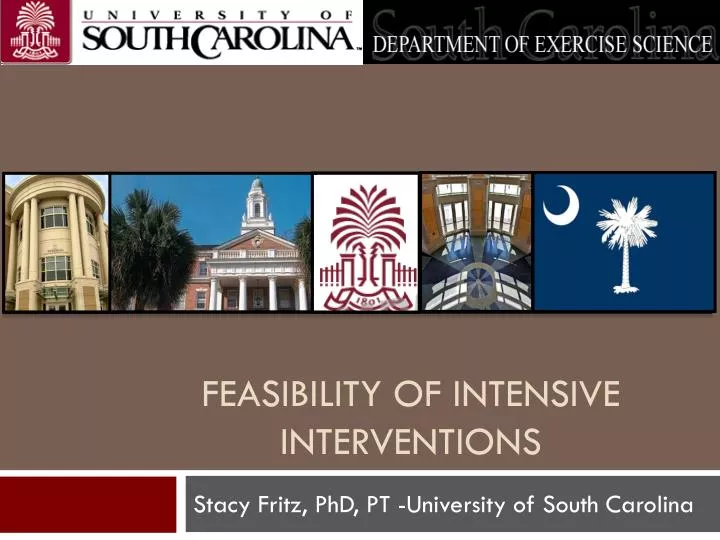 feasibility of intensive interventions