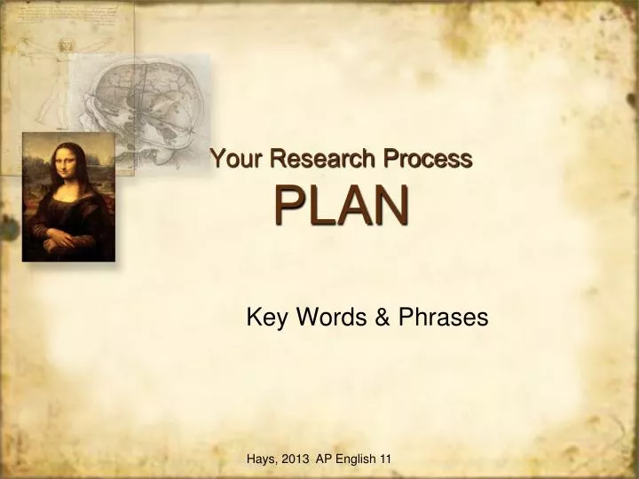 your research process plan