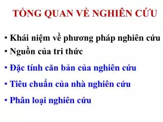 t ng quan v nghi n c u