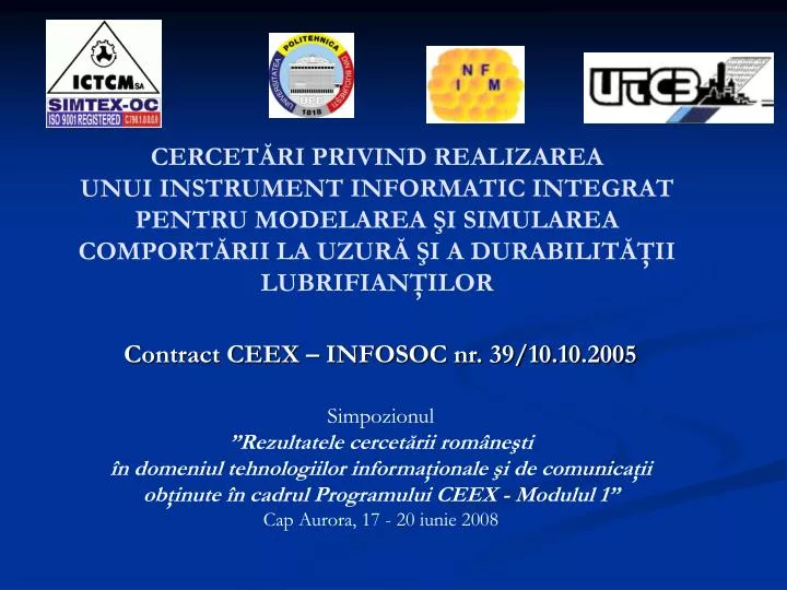contract ceex infosoc nr 39 10 10 2005