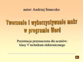 autor andrzej seneczko