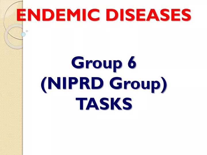 endemic diseases