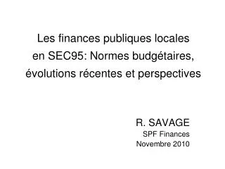 PPT - LES FINANCES LOCALES PowerPoint Presentation, Free Download - ID ...