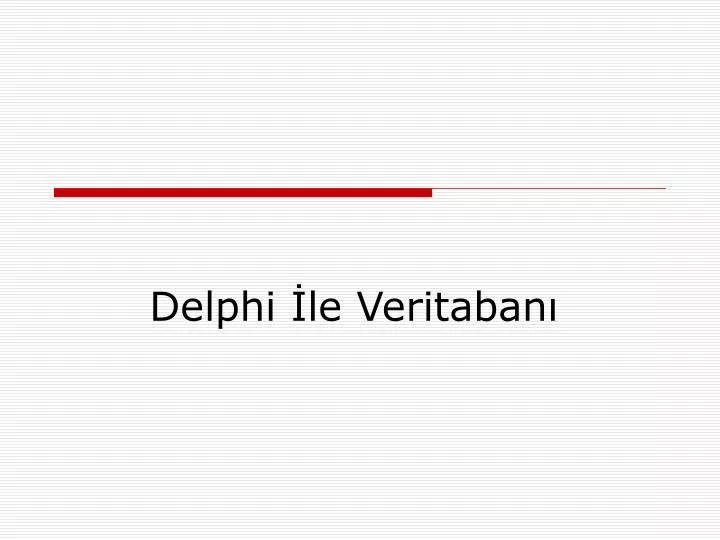delphi le veritaban