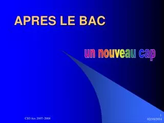 apres le bac