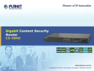 Gigabit Content Security Router